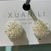 新款爆款耳环6时尚珠宝品牌XUAN LI推出925银镶嵌透明水晶耳环金色线条点缀尽显奢华与精致 Application Scenario